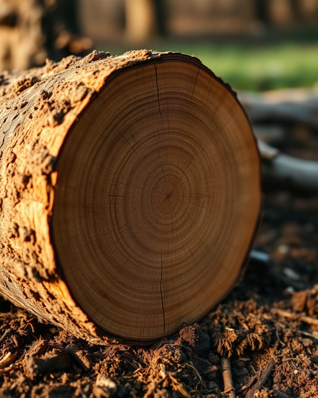 Fresh-cut growth rings